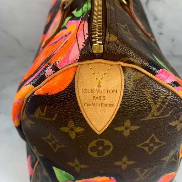 Louis Vuitton Roses Speedy 30 Monogram bag Pink Floral Sprouse Limited Edition - Picture 12 of 16